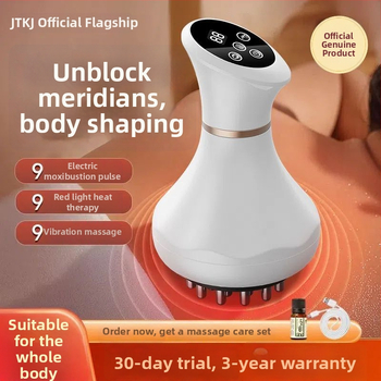 Ieklādzams elektriskā meridiānu masāžas iekārta ar skrāpēšanas funkciju, mikrocirkulāciju, vibrāciju un apkuri