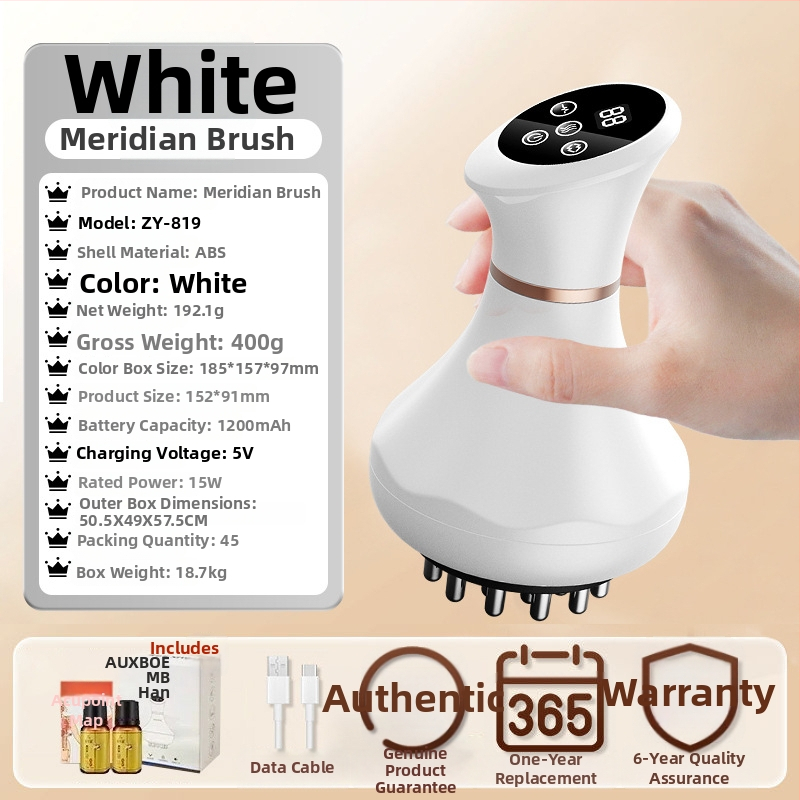 Ieklādzams elektriskā meridiānu masāžas iekārta ar skrāpēšanas funkciju, mikrocirkulāciju, vibrāciju un apkuri