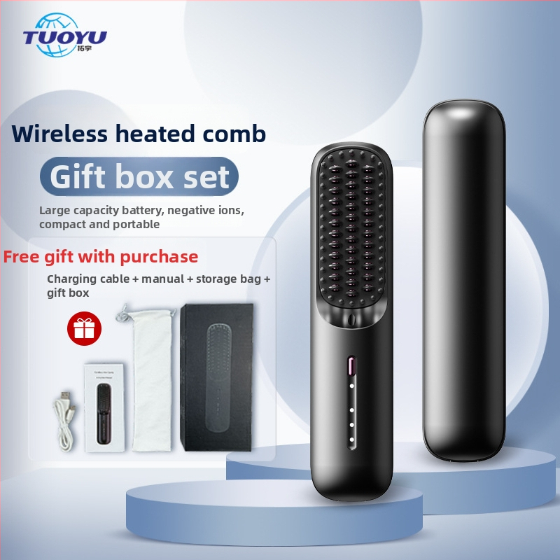 Bežična četka za izravnavanje i kovrčanje s keramičkim premazom, 35 W, Li-ion baterija, podesiva temperatura