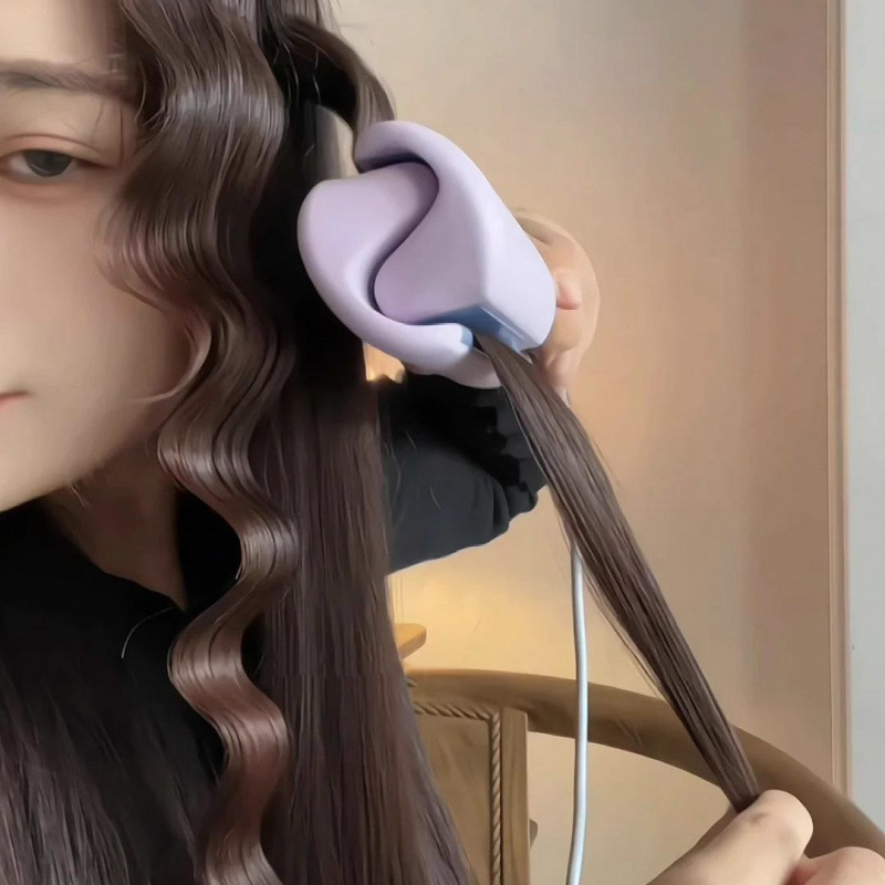 Duboko U oblik kose - 3 u 1 za suhe/ kovrčave/ ravne, bežični, keramički valjak