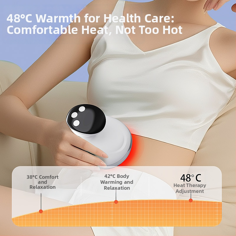 Domáci masážny prístroj 3 v 1 s vákuovými pohárikmi, gua sha a mikroprúdovou terapiou, model SL-M01 — USB napájanie, 4 rýchlosti, 38–48°C, 1200 mAh batéria