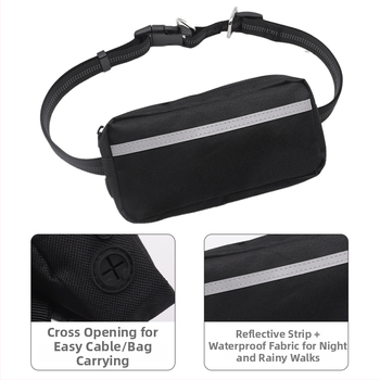 Поясна каишка за кучета за бягане, нейлонова, марка Chuangjie, за две кучета (материал: нейлон; марка: Chuangjie; за две кучета)