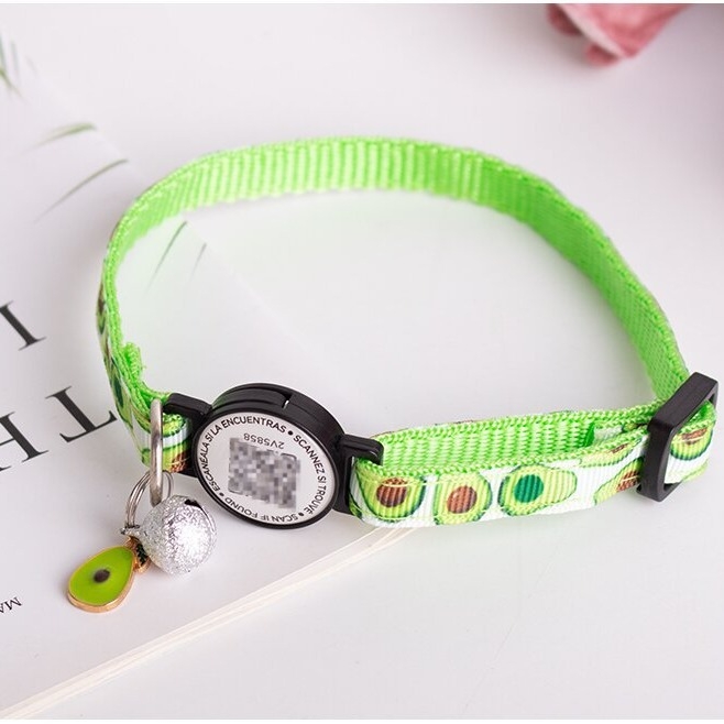 Ovratnik za praćenje kućnih ljubimaca za mačke i pse — cvjetni uzorak, poliester, univerzalna uporaba, brend Pet beibei