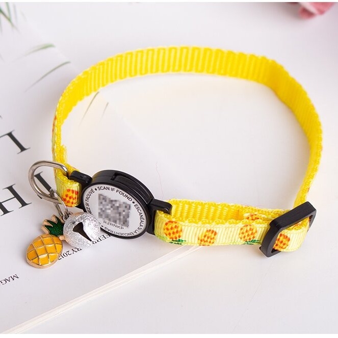 Ovratnik za praćenje kućnih ljubimaca za mačke i pse — cvjetni uzorak, poliester, univerzalna uporaba, brend Pet beibei