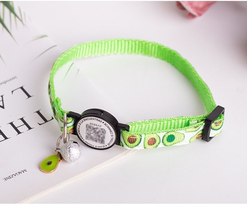 Augintinio ieškos apykaklė katėms ir šunims — gėlių raštas, poliesteris, universali paskirtis, prekė Pet beibei