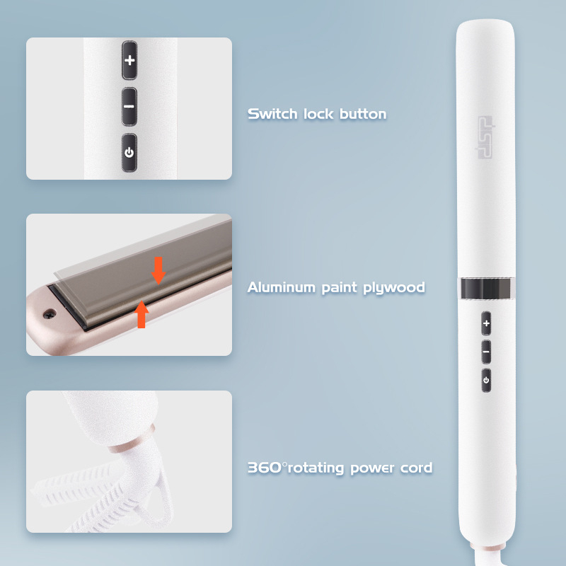 DSP/Danson dvostruko namijenjeni alat za kosu – aluminijska ploča, valjak 21–30 mm, 9 razina kontrole temperature, 40W, 220V