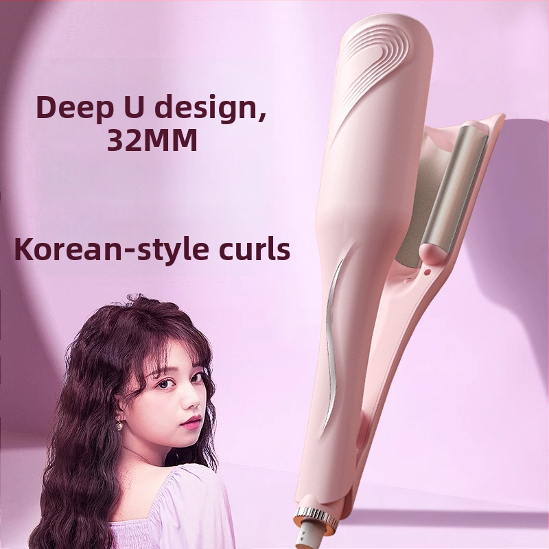 Uvijač za kosu s turmalinskim keramičkim pločama, kabelsko napajanje AC, 10 razina temperature, 60W