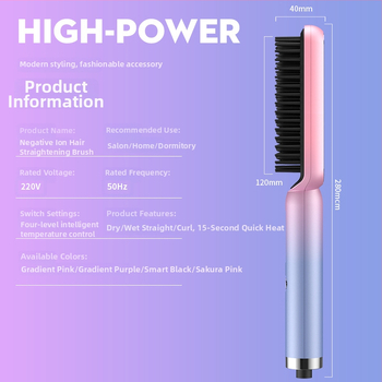 Kahekordne juukselõtja ja lokitang sisemise lokkimisega, titaniumpinna kuumutusplaadiga, 21–30 mm läbimõõt, juhtmega 220V 30W, märg- ja kuivkasutuseks, temperatuurireguleerimise 10 astet