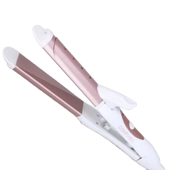 Koji dvostrano funkcijski aparat za ravnanje i uvijanje kose s titanovim premazom, promjer 21–30 mm, kabelsko napajanje AC, podesiva temperatura, 42 W