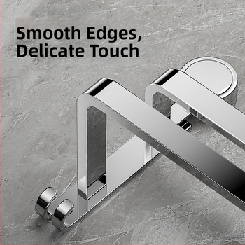 Rankšluosčių laikiklis su siurbimo puodeliu iš 304 nerūdijančio plieno — be gręžimo, sieninis montavimas voniai