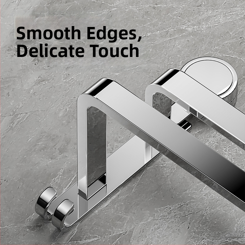 Rankšluosčių laikiklis su siurbimo puodeliu iš 304 nerūdijančio plieno — be gręžimo, sieninis montavimas voniai