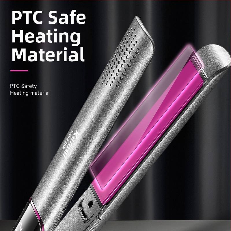 Kemei KM-2302 kulma na vlasy s PTC vykurovacím prvkom, priemer tepelného vodiča pod 15 mm, 10 úrovní teploty, 55W, 220V