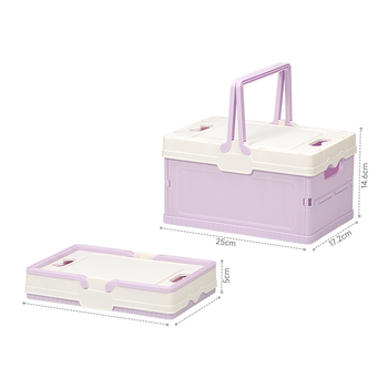 Sulankstoma saugykla automobiliui bagažinėje – PP plastikas, rankinis nešiojimas, talpa 5–10 L