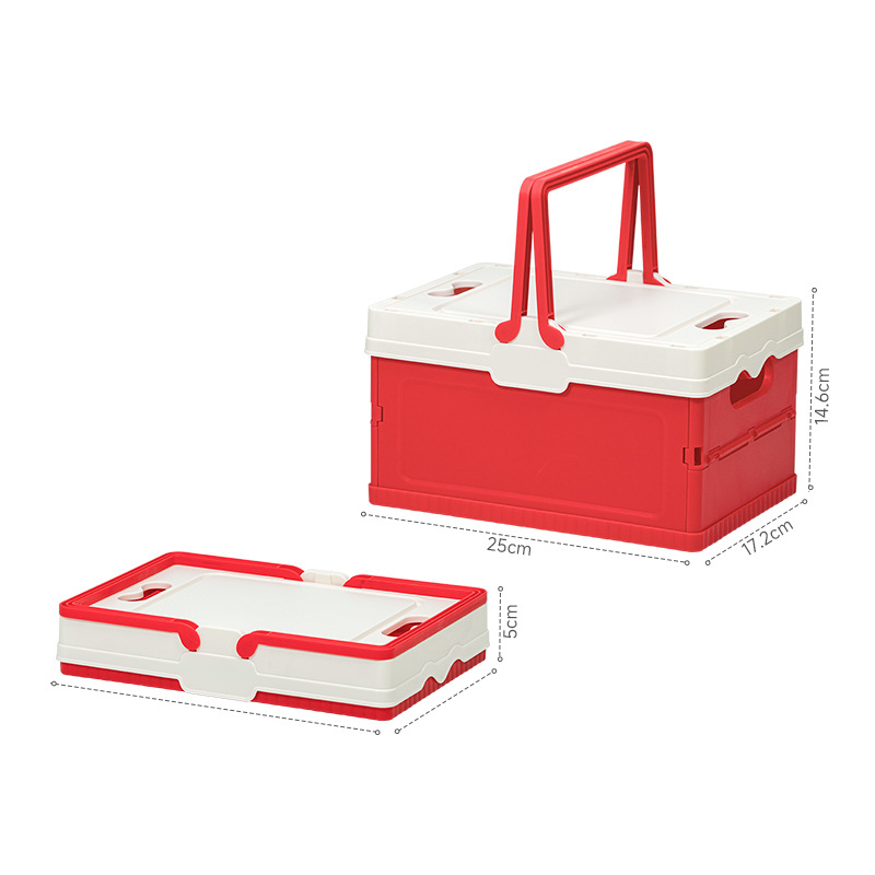 Sulankstoma saugykla automobiliui bagažinėje – PP plastikas, rankinis nešiojimas, talpa 5–10 L