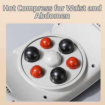 Vēdera masāžas ierīce ar divām galviņām, pilnībā automātiska, uzlādējama, Shiatsu masāža