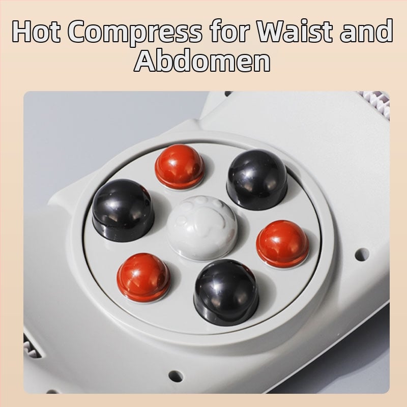 Dviejų galvų pilnai automatizuotas pilvo masažuoklis, įkraunamas, Shiatsu masažas