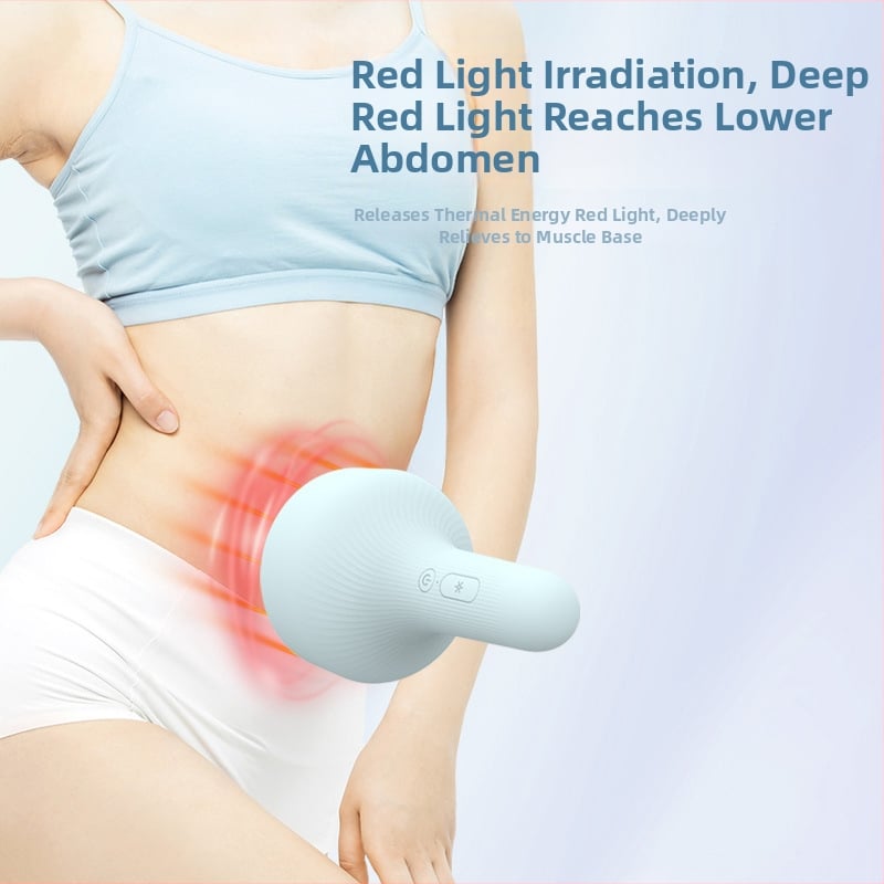 Bianstone pilvo masažo prietaisas su minkymo funkcija, įmontuota ličio baterija, mygtuko valdymas, 6 režimai + raudona šviesa, sworis 369 g