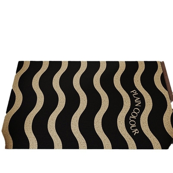 Įėjimo grindų kilimėlis – purvo atsparus, neslystantis, dėvėjimo atsparus; PVC medžiaga, spauda, šilko apskritimas; pritaikomas; skirtas įėjimo erdvei; šviesus prabangus stilius