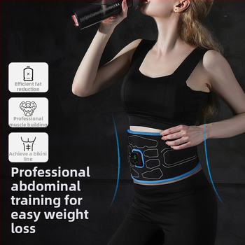 EMS pilvo treniruoklis – įkraunamas, kompiuterinė kontrolė, 8+ masažo galvutės, bepakopė greičio reguliavimas, vibracijos masažas
