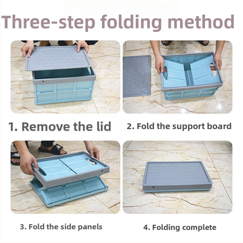 Ištraukiama sulankstoma saugyklos dėžė su ratukais, nešiojamas knygų organizatorius, talpa 0–5 L, logotipo spauda