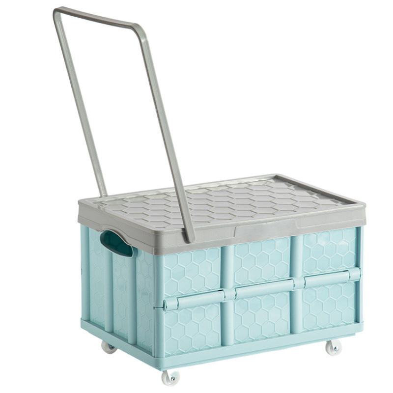 Ištraukiama sulankstoma saugyklos dėžė su ratukais, nešiojamas knygų organizatorius, talpa 0–5 L, logotipo spauda