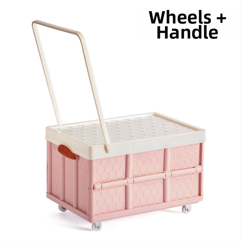 Ištraukiama sulankstoma saugyklos dėžė su ratukais, nešiojamas knygų organizatorius, talpa 0–5 L, logotipo spauda