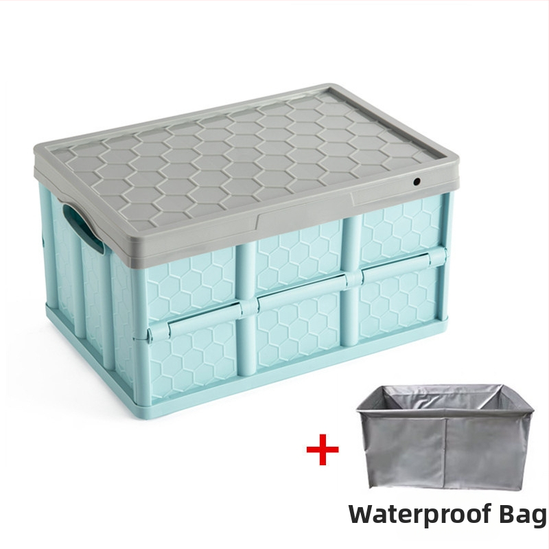 Ištraukiama sulankstoma saugyklos dėžė su ratukais, nešiojamas knygų organizatorius, talpa 0–5 L, logotipo spauda