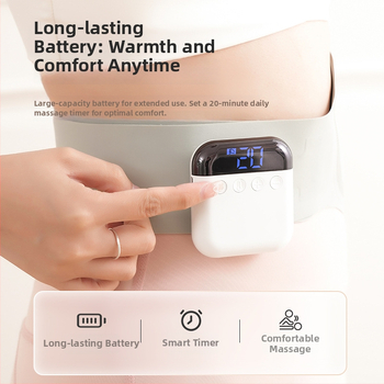 Juosmens masažuoklis – Nešiojamas EMS šildantis masažas diržas juosmeniui, kojų raumenims ir pilvui (Prekės ženklas: Kodak chicken; Masažo principas: karštas kompresas; Išleidimo data: 2025 m. liepa; Pritaikymo sritys: juosmuo, kojų raumenys, pilvas)