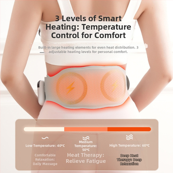 Juosmens masažuoklis – Nešiojamas EMS šildantis masažas diržas juosmeniui, kojų raumenims ir pilvui (Prekės ženklas: Kodak chicken; Masažo principas: karštas kompresas; Išleidimo data: 2025 m. liepa; Pritaikymo sritys: juosmuo, kojų raumenys, pilvas)