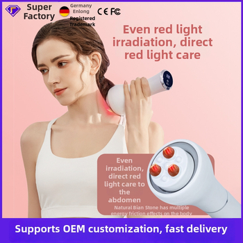 Vēdera masāžas instruments – rokas portatīvs, USB barošana, masāžas tehnikas: mīcīšana, vibrācija, karstā saspiešana un simulācija – Modelis DJ-312