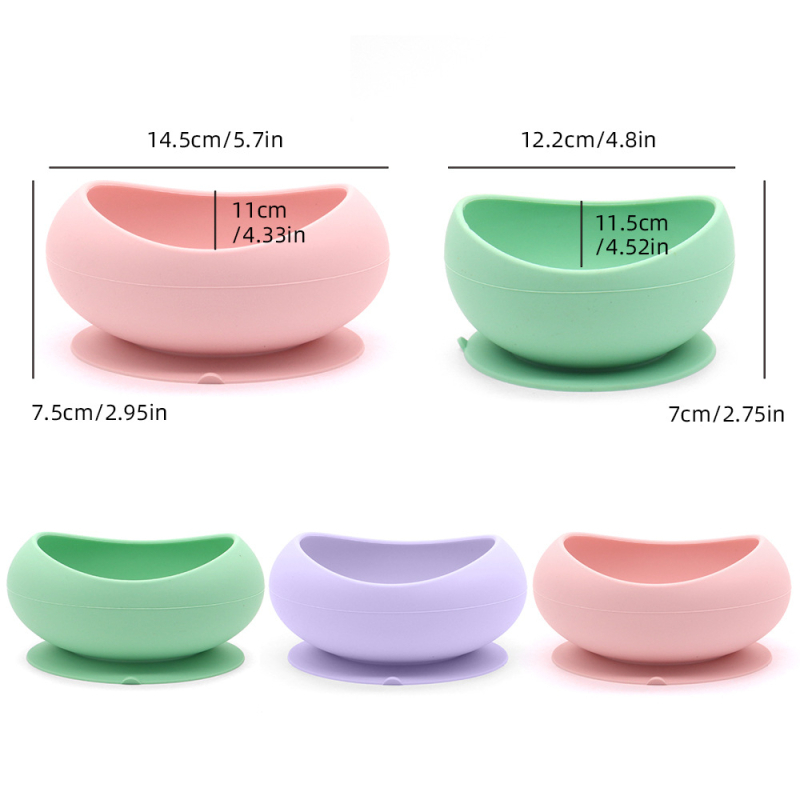 Silikona kaķa bļoda ar lielu piesūcekni, lai novērstu apgāšanos — barošanas un ūdens bļoda mājdzīvniekiem