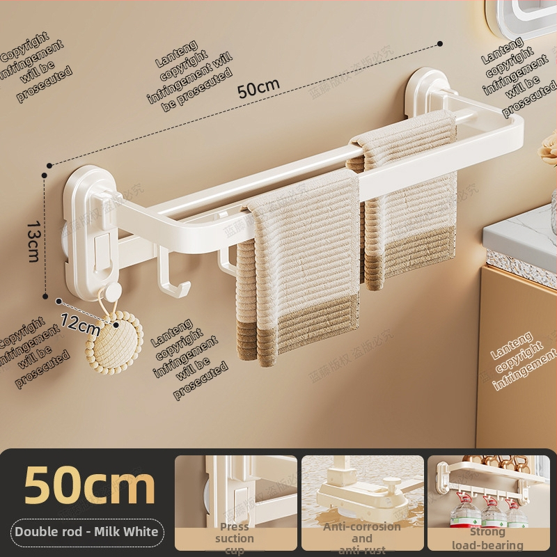 Laikiklis rankšluosčiams su siurbimo laikikliu, sieninis be gręžimo vonios kambariui, ABS + anglies plienas, 10 kg apkrova, vienos stabs, lengvas prabangos stilius