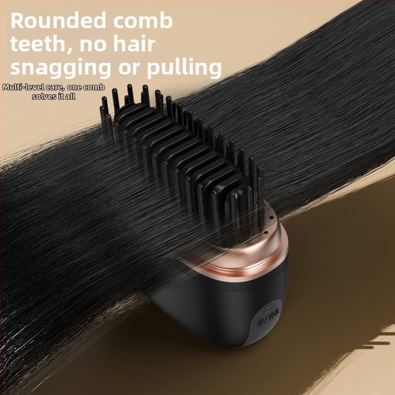 Bezdrôtový hrebeň na narovnávanie a kučeranie vlasov s titan-turmalínovým povlakom, 3 teplotné nastavenia, 25W, Li-ion batéria 3,7V