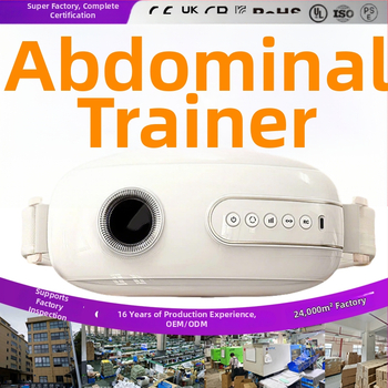 Vēdera masāžieris ar siltumterapiju un mīšanu, uzlādējams, pogu vadība, taimeris