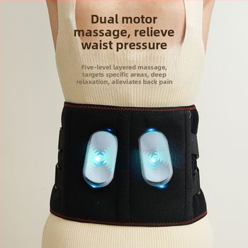 Be laidų juosmens masažuoklis Hongzhi su įkaitinimu ir šilto kompreso funkcija, vibracija, mechaninis valdymas, iki 4 masažo galvų