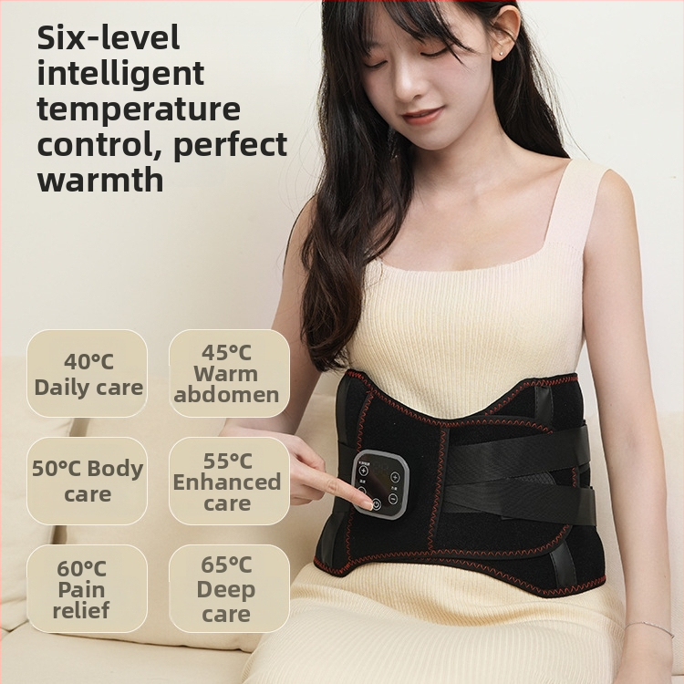 Be laidų juosmens masažuoklis Hongzhi su įkaitinimu ir šilto kompreso funkcija, vibracija, mechaninis valdymas, iki 4 masažo galvų