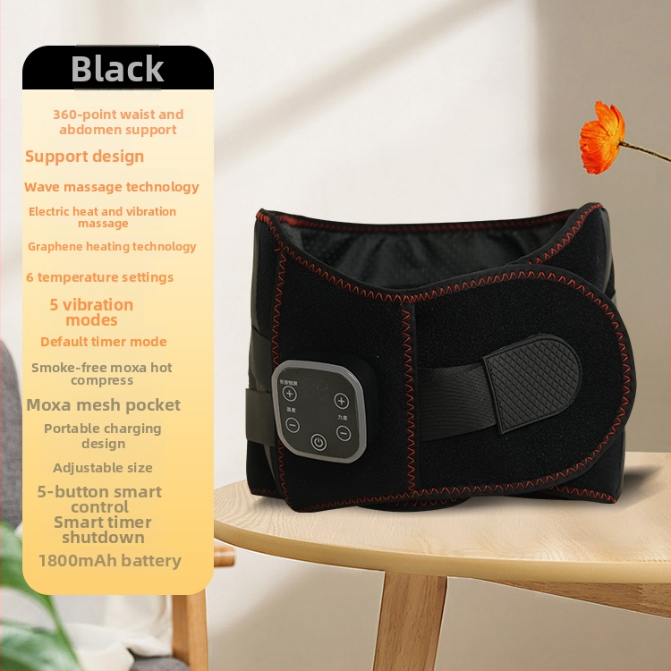 Be laidų juosmens masažuoklis Hongzhi su įkaitinimu ir šilto kompreso funkcija, vibracija, mechaninis valdymas, iki 4 masažo galvų