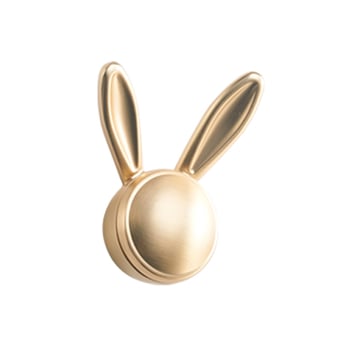 Cuier pentru haine în formă de iepure – aliaj de zinc, stil Nordic, pentru dulap, finisaj vopsit (aliaj de zinc; stil Nordic; pentru dulap; finisaj vopsit)