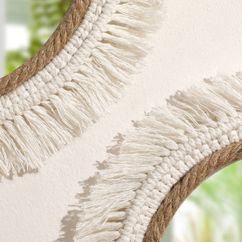 Pakabinamasis veidrodis iš medvilnės gijos, audimas, pastoralaus stiliaus, prekės ženklas ArtiLady