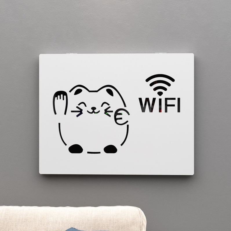 Капак за кутия за електромер, с рамка от алуминиева сплав, ръчно рисувана декоративна картина, модел 69850