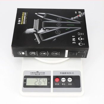 Mașină electrică de tuns păr, fără fir, reîncărcabilă, cu motor cu perii, lame din oțel inoxidabil, baterie încorporată 1000–1200 mAh, autonomie 1–3 ore, cap de tăiere detașabil și lavabil