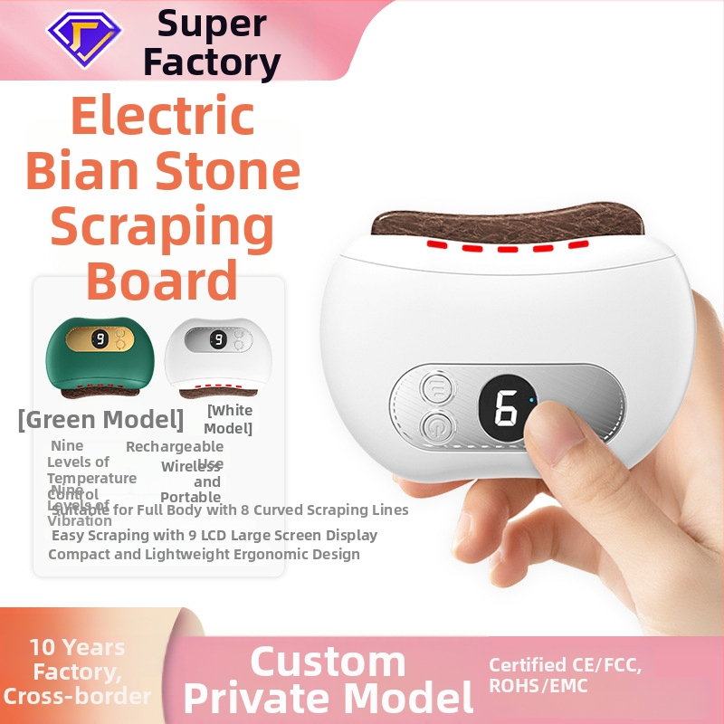 Bianstone škrabacia pomôcka na tvár – lifting tváre, otvorenie meridiánov, USB elektrická doska, model MC-003, materiál: Bianstone, teplota 45–55°C