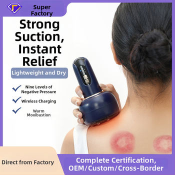 Dispozitiv electric reîncărcabil pentru Gua Sha și cupping, perie meridiană, control mecanic, ABS corp, baterie 1200 mAh