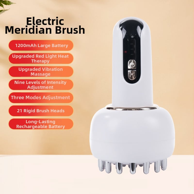 Dispozitiv electric reîncărcabil pentru Gua Sha și cupping, perie meridiană, control mecanic, ABS corp, baterie 1200 mAh