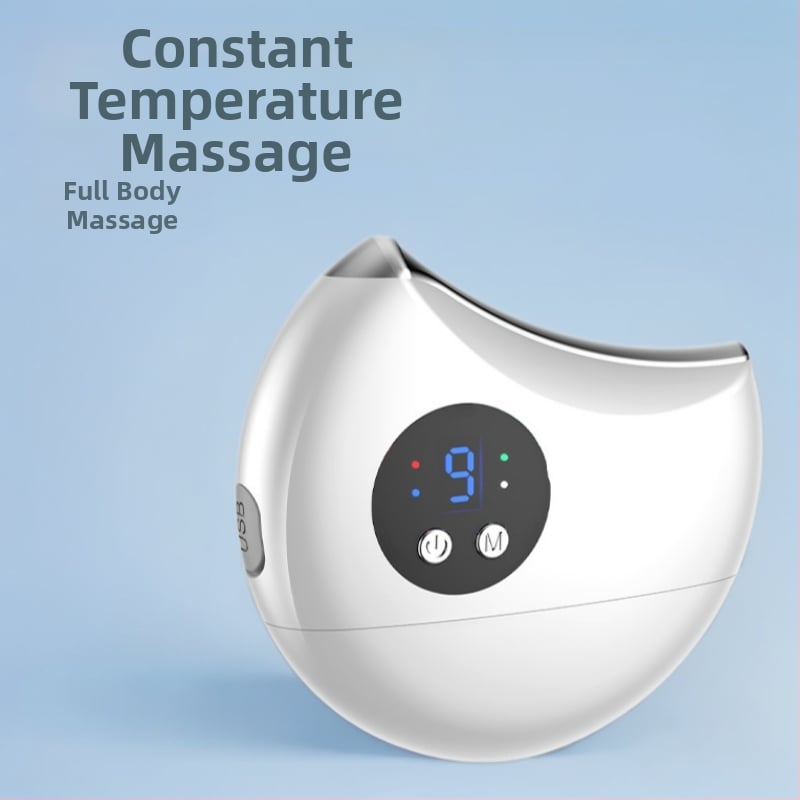 Elektriskā apkures masāžas plāksne sejas un ķermeņa masāžai – USB barošana, mehāniskā vadība, temperatūras regulēšana, ABS plastmasa, 600 mAh akumulatora jauda