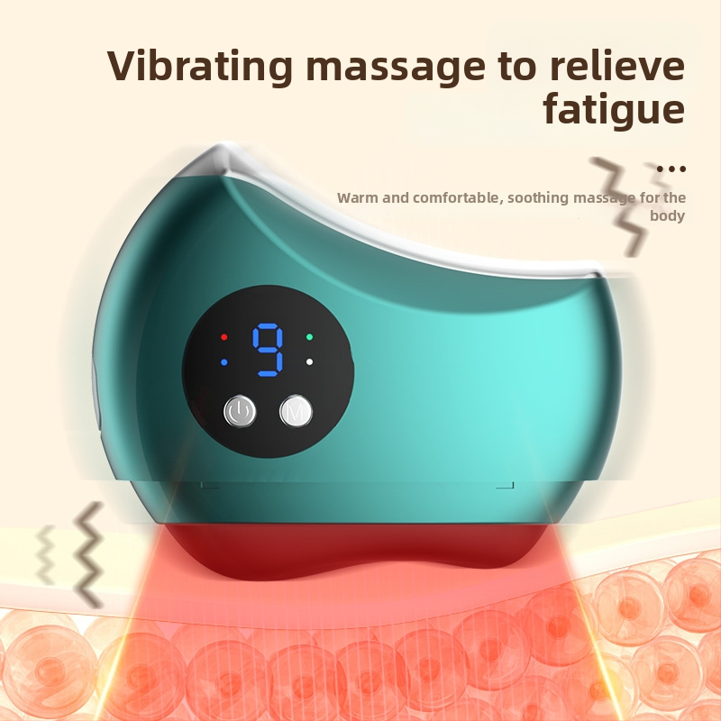 Elektriskā apkures masāžas plāksne sejas un ķermeņa masāžai – USB barošana, mehāniskā vadība, temperatūras regulēšana, ABS plastmasa, 600 mAh akumulatora jauda