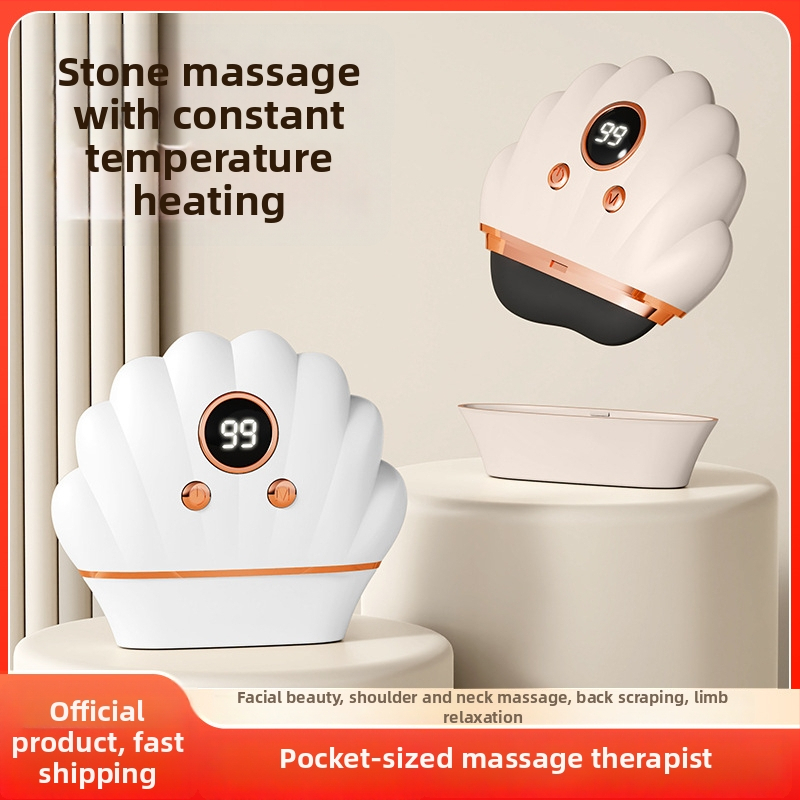 Elektriska sejas skrāpēšanas ierīce ar apkuri un vibrāciju, USB barošana, 3 ātrumi, ABS korpuss, 500 mAh akumulators