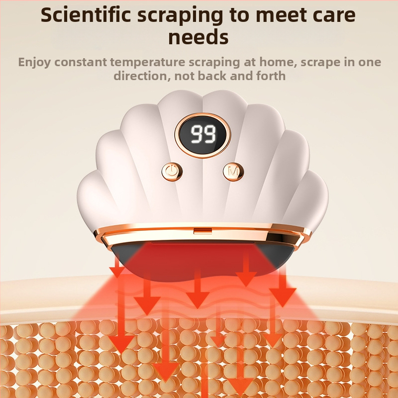 Elektriska sejas skrāpēšanas ierīce ar apkuri un vibrāciju, USB barošana, 3 ātrumi, ABS korpuss, 500 mAh akumulators