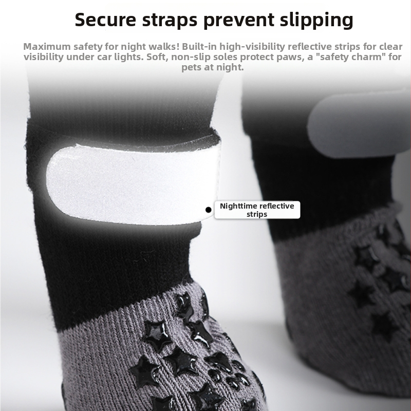 Kojinės gyvūnėliams šunims ir katėms — leopardo raštas, medvilnė, sunkus plokščias audimas mašina, satino apdaila, tinkama visoms sezonoms