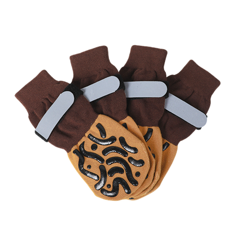 Kojinės gyvūnėliams šunims ir katėms — leopardo raštas, medvilnė, sunkus plokščias audimas mašina, satino apdaila, tinkama visoms sezonoms